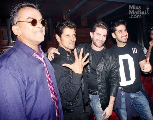 Neil Nitin Mukesh with the cast and crew of David