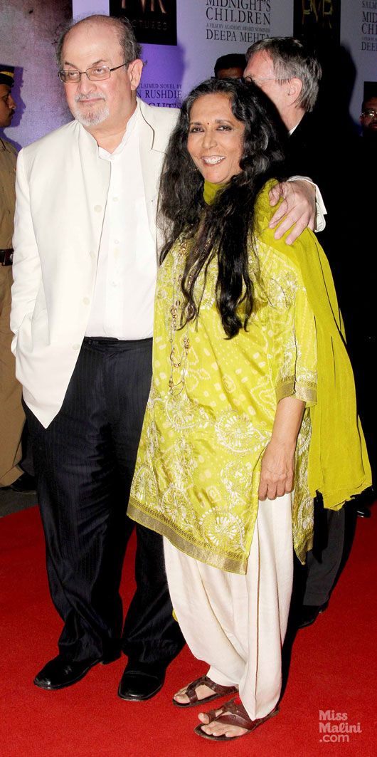 Salman Rushdie and Deepa Mehta