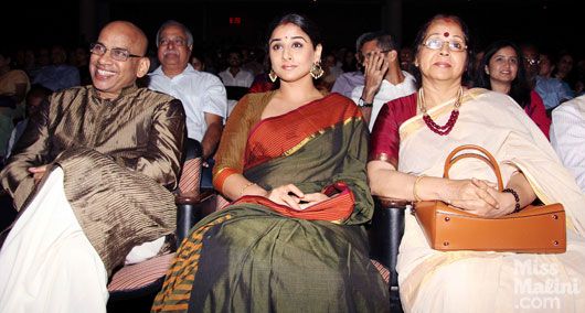 Vidya Balan with her parents