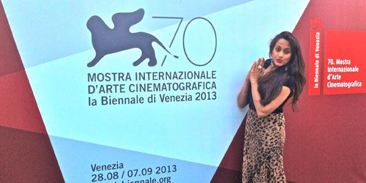 Shweta Pandit at the Venice Film Festival