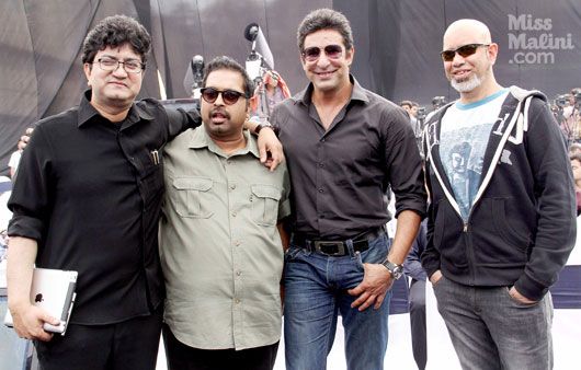 Prasoon Joshi, Shankar Mahadevan, Wasim Akram and  Loy Mendonca