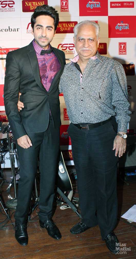Ayushmann Khurana with Ramesh Sippy