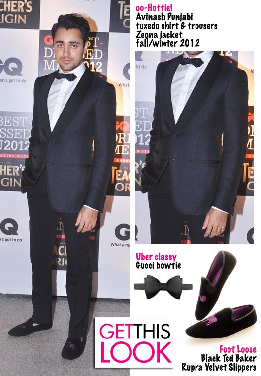 Imran Khan in Zegna A/W'12 at the 2012 GQ Best Dressed Party
