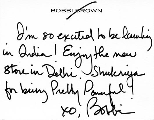 Bobbi Brown's message