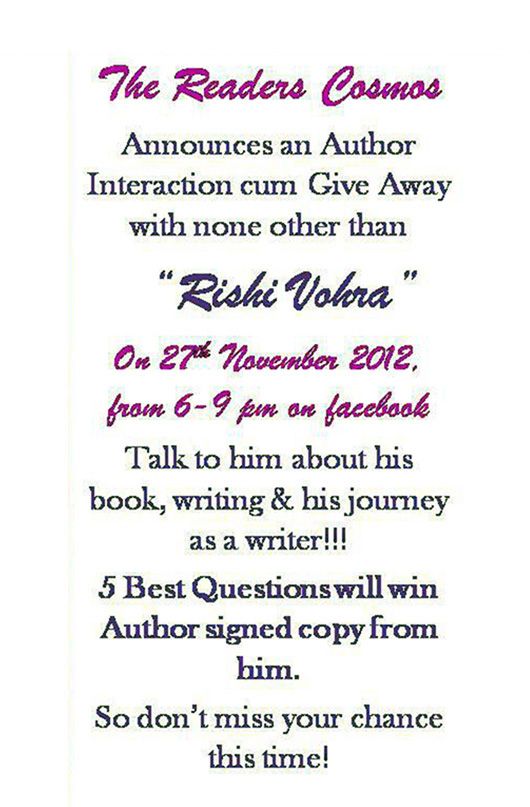 Online Meet & Greet with Rishi Vohra, the author of ‘Once Upon The Tracks Of Mumbai’