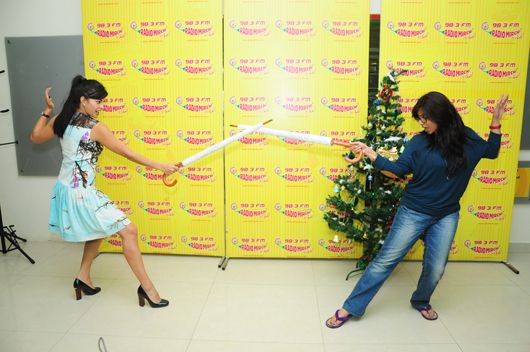 Spotted: Jacqueline Fernandez Promoting Race 2 at a Radio Mirchi
