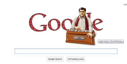 Jagjit Singh's Google doodle