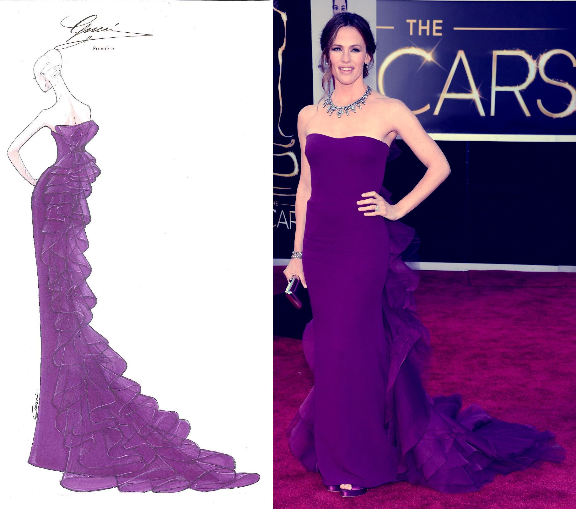 Jennifer Garner in Gucci Première at the 85th Annual Academy Awards (Photo courtesy | Gucci/Getty Images)