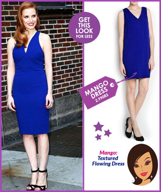 Get This Look for Less: Jessica Chastain’s Cobalt Blue Dress