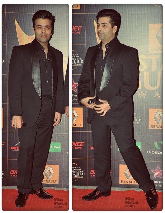 Karan Johar at the 9th Renault Star Guild Awards held in Mumbai on January 16, 2014