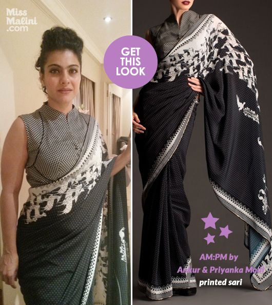 Get This Look: Kajol in an AM:PM Saree