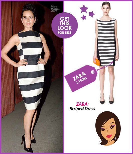 Get This Look for Less: Kangna Ranaut’s Striped Dress