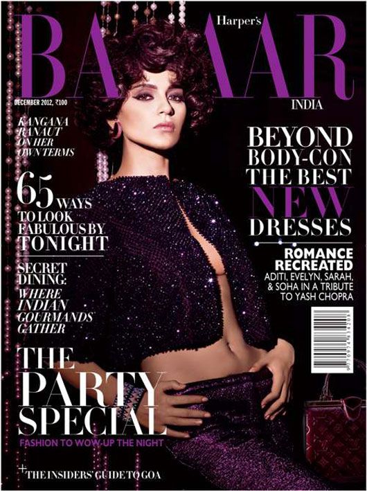 Kangna Ranaut on the cover of Harper's Bazaar