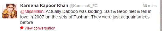 Kareena's Fan Club tweets