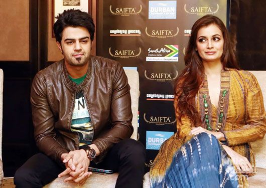 Manish Paul and Dia Mirza