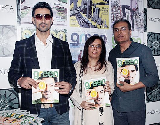 Kunal Kapoor with Meenu (Editor and Cheif) and Namit (Publisher)