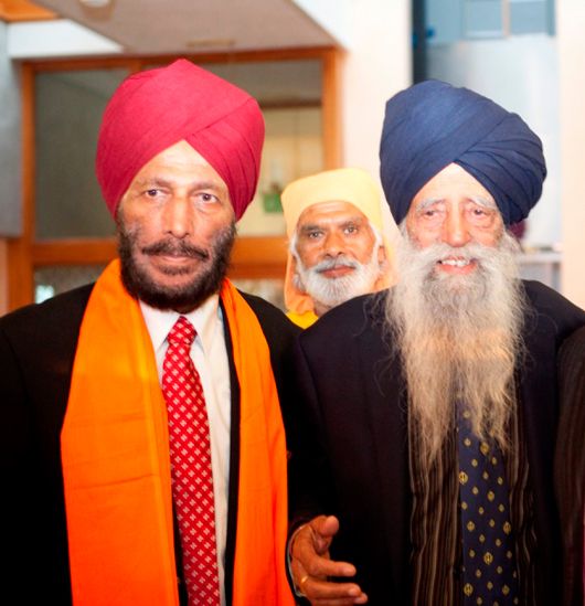 Milkha Singh with Fauja Singh