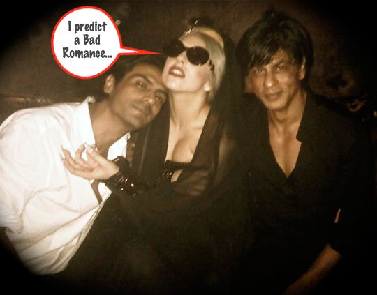 Arjun Rampal, Lady Gaga and Shah Rukh Khan