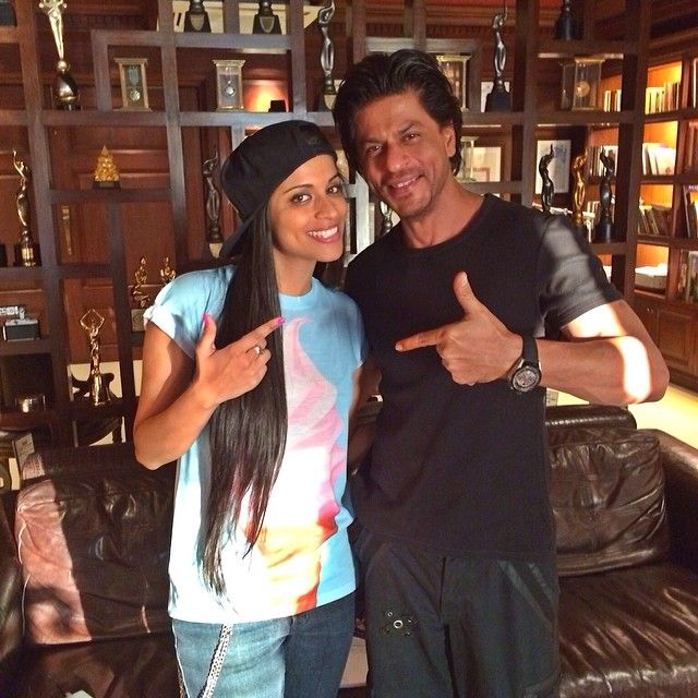 Lily Singh with Shah Rukh Khan