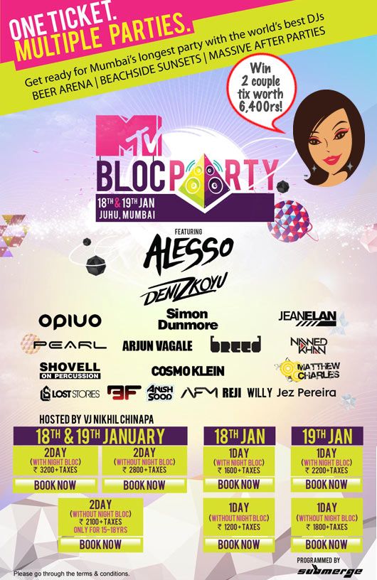 WIN Tickets to the Weekend MTV Bloc Party!