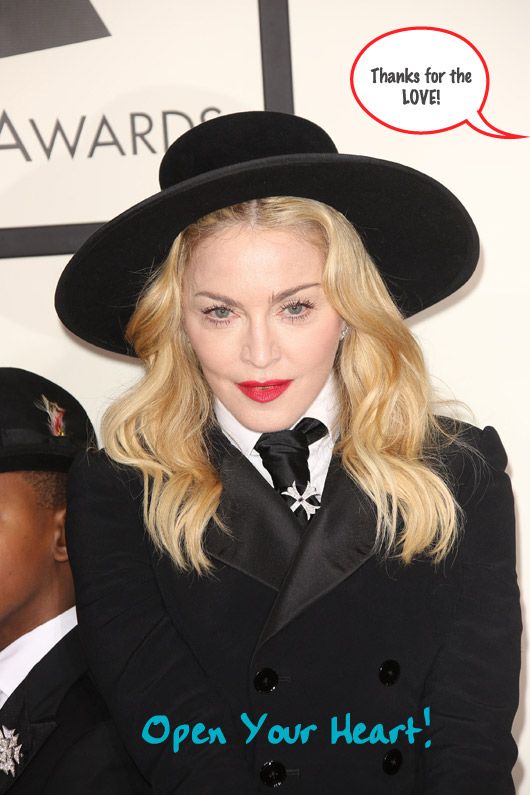 Madonna at the 56th Annual Grammy Awards