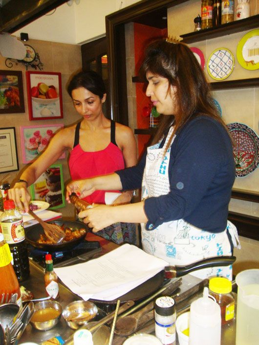 Malaika Arora Khan with Chef Rakhee Vaswani