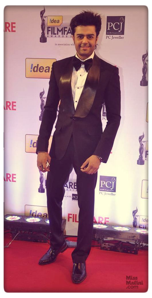 Manish Paul at the 59th Filmfare Awards on January 23, 2014