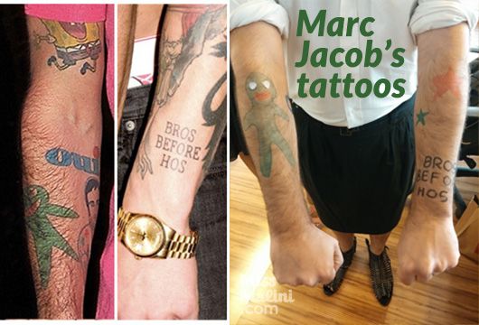 Marc Jacob's tattoos