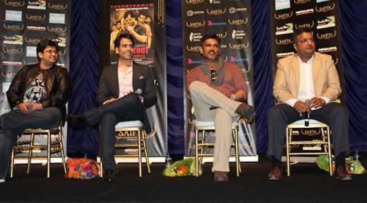 Milap Zaveri, Tusshar Kapoor, Sunil Shetty, Sanjay Gupta