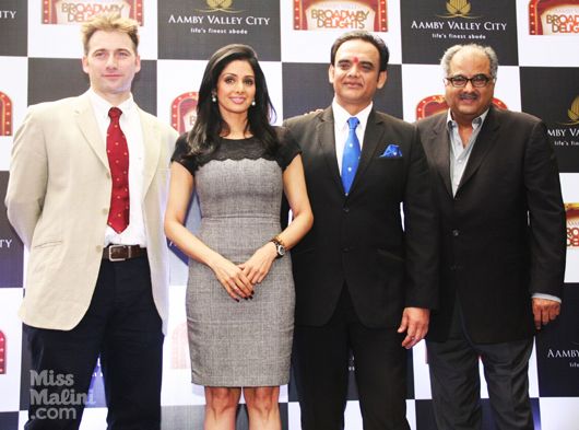 Spotted: Sridevi and Boney Kapoor at the Launch of Aamby Valley Broadway Delights