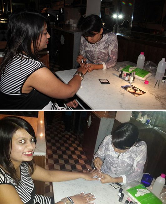 Nail Art at Pizza Express by Maybelline India