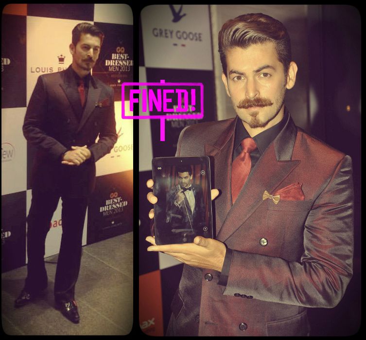Neil Nitin Mukesh in Narendra Kumar Ahmed at the 2013 GQ Best Dressed Party (Photo courtesy | Louid Philippe/GQ India)