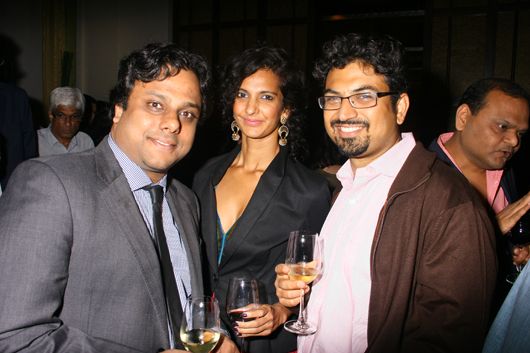 Nikhil Agarwal, Sommelier & Director, All Things Nice, Poorna Jagannathan and Azad Oommen