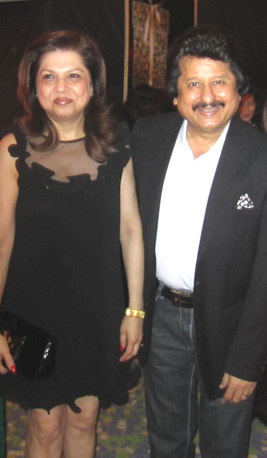 Pankaj Udhas with wife Farida