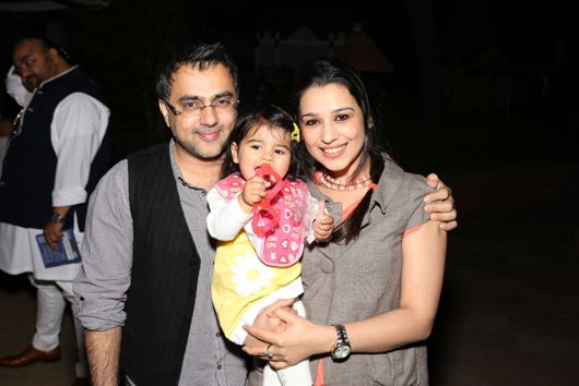 Pankaj and Nidhi with daughter