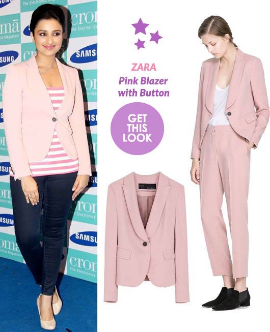 Get This Look: Parineeti Chopra in Zara Blazer