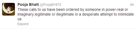 Drunken Man Gives Pooja &#038; Mahesh Bhatt Threatening and Obscene Phone Calls