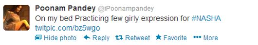 Poonam's tweet