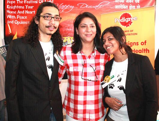 Priya Dutt with Taronish Balsara and Ruchi Nadkarni,Founders World for All