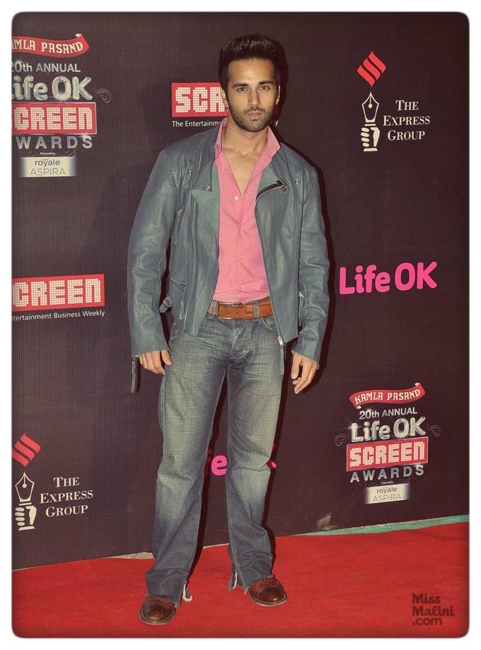 Pulkit Samrat at the 20th Annual Life OK Screen Awards on January 14, 2014