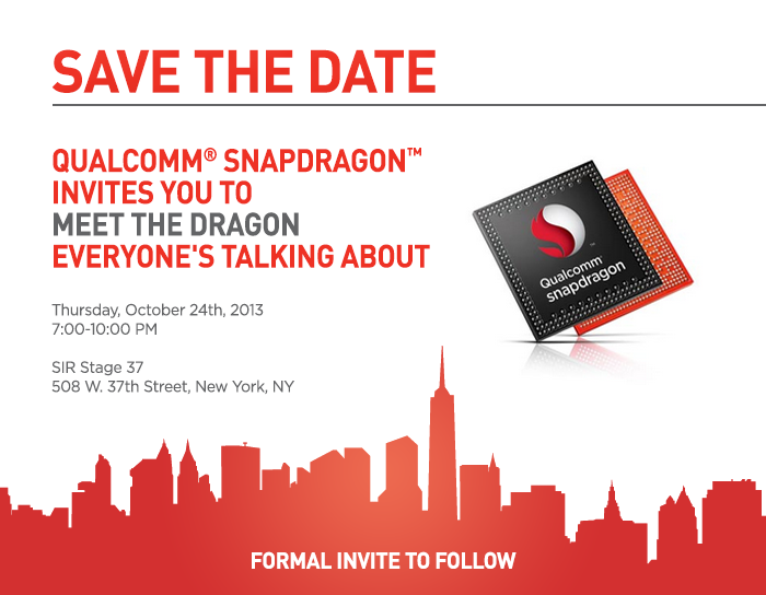 Qualcomm Snapdragon Party, NYC Save the Date