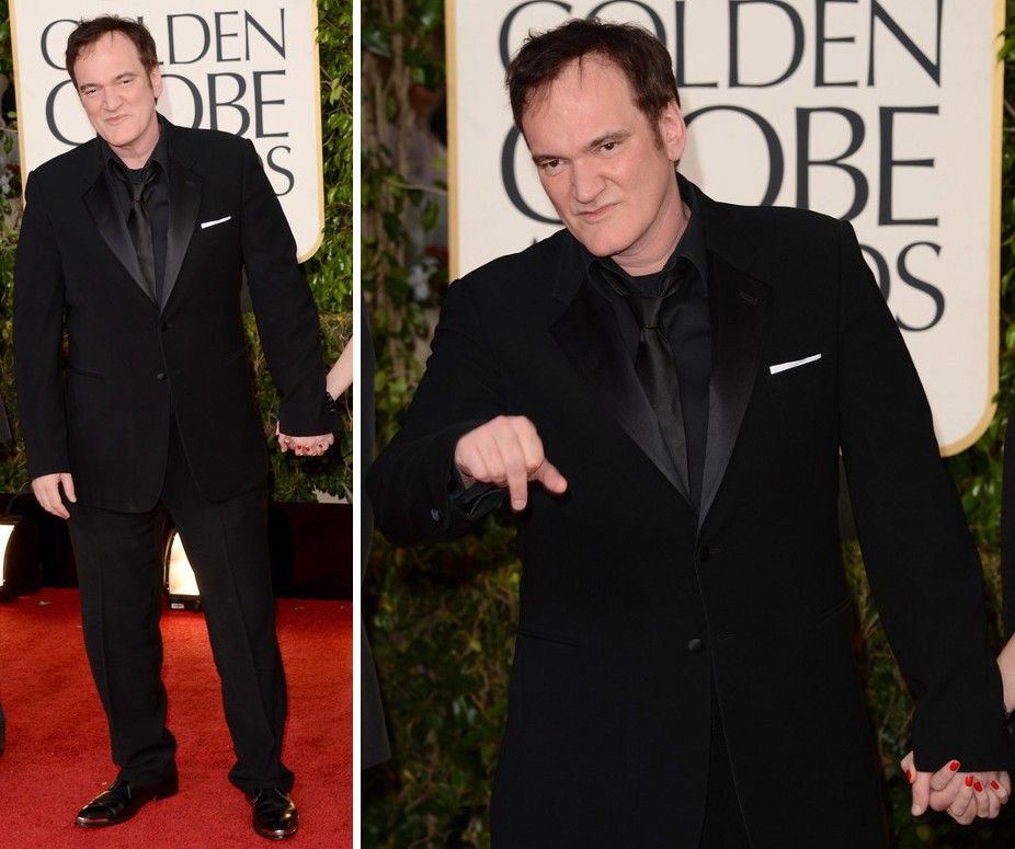Quentin Tarantino at the 70th Annual Golden Globe Awards