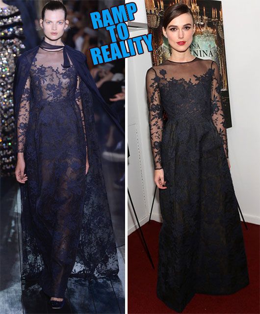 Ramp to Reality: Keira Knightley in Valentino Couture