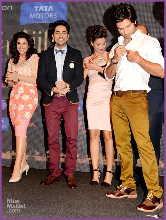 Parineeti Chopra, Ayushmann Khuranna and Shahid Kapoor