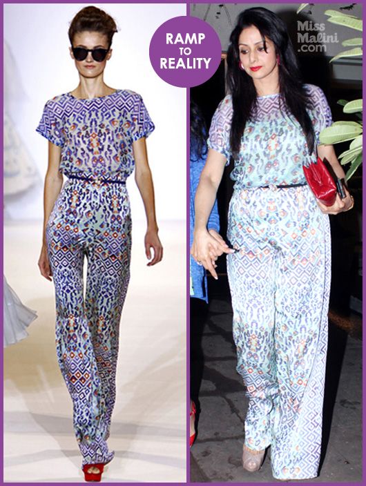 Ramp to Reality: Sridevi in Temperley London