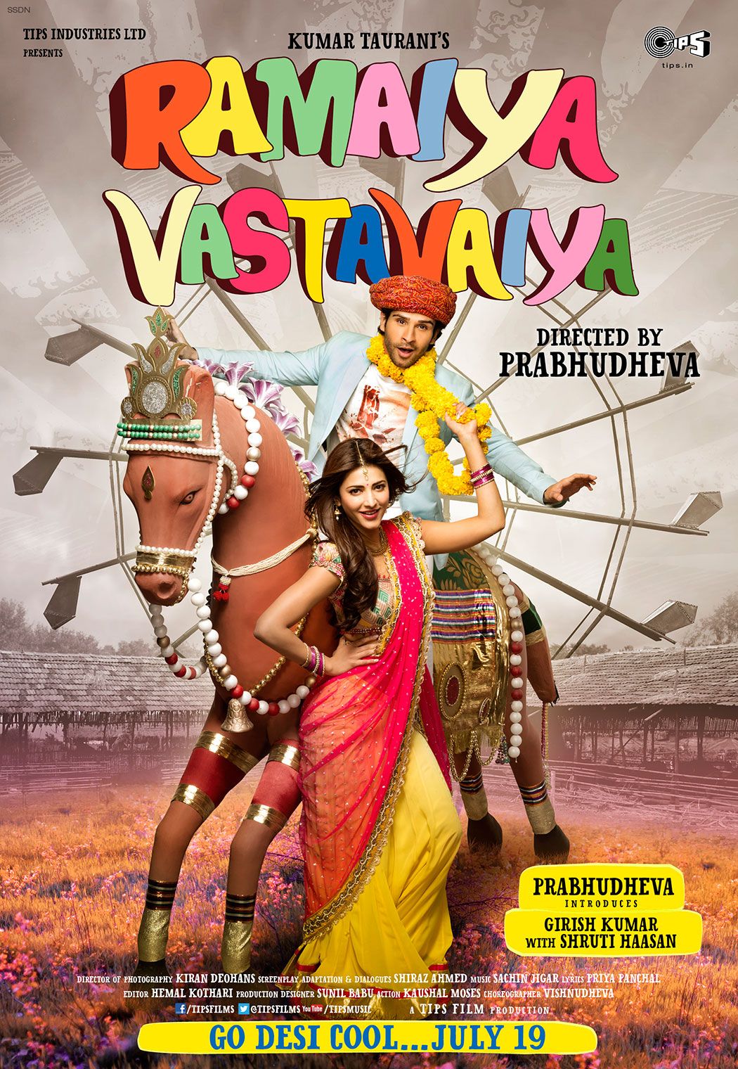 Ramaiya Vastavaiya stars Girish Kumar & Shruti Haasan