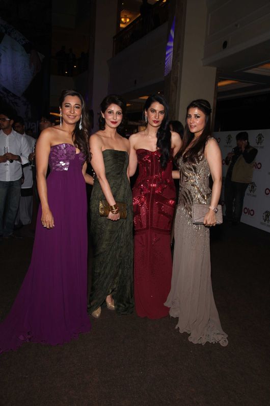 Radhika Chanana, Selena Bijli, Ruheen Jaiswal & Shagun Khanna at the launch of the Roberto Cavalli flagship store at Delhi on December 8, 2012