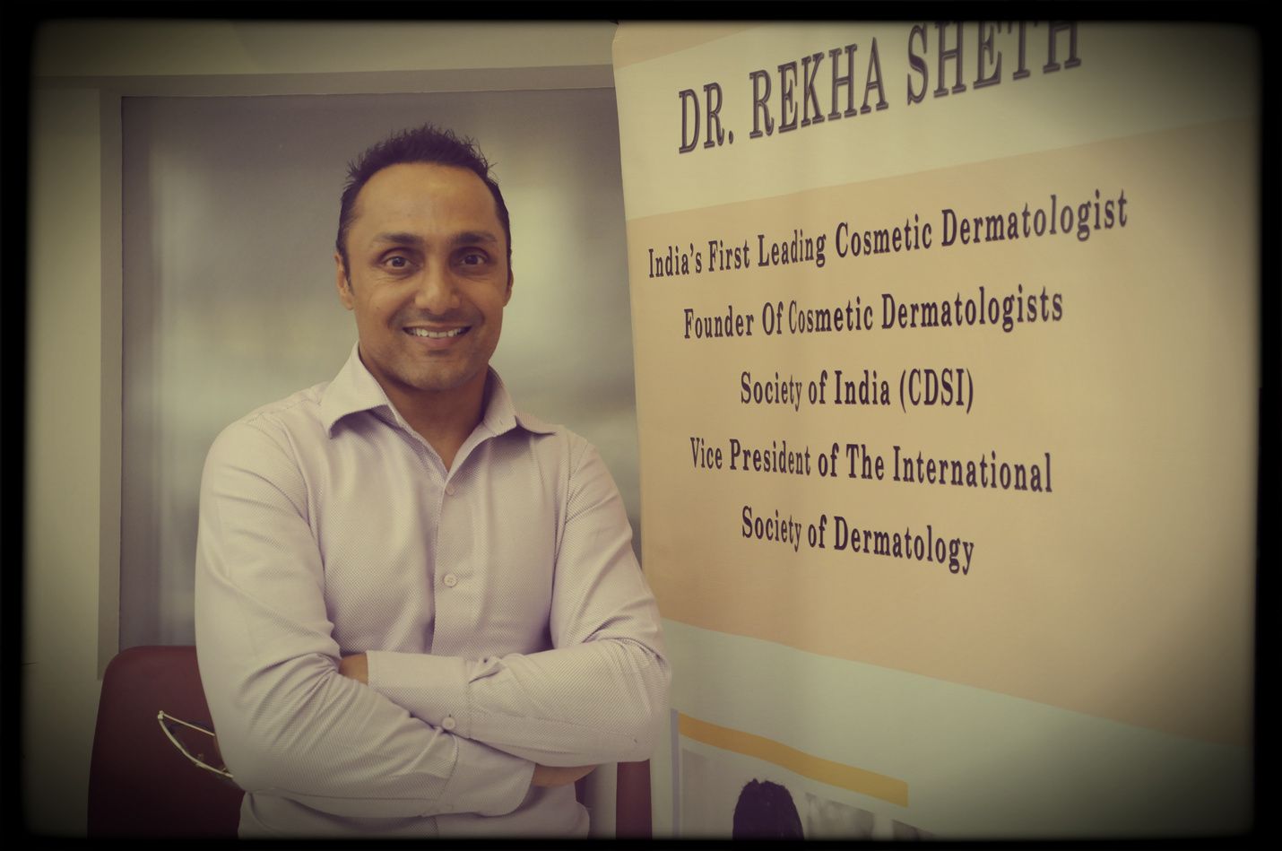 Rahul Bose at the cocktail evening to celebrate Dr Rekha Sheth's MARIA DURAN Lectureship Award