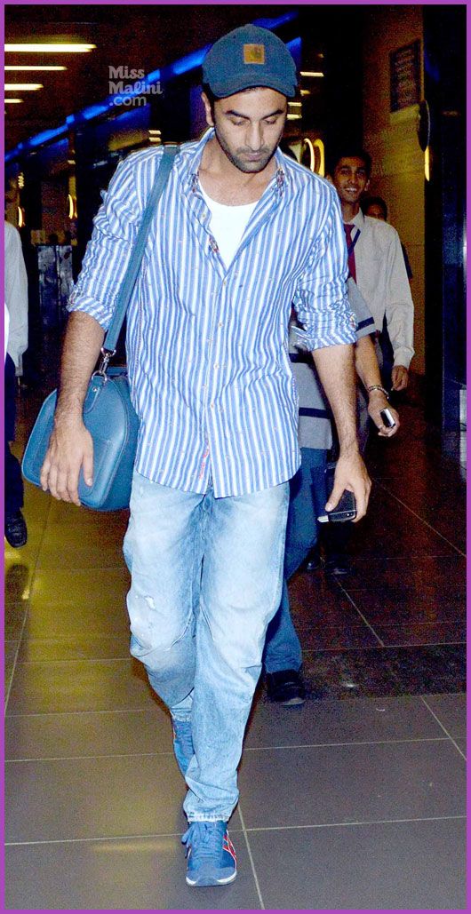 Ranbir Kapoor at Mumbai Airport