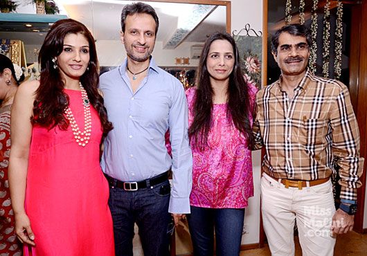 Raveena Tandon, Anil Thadani, Roopa and Vivek Vohra
